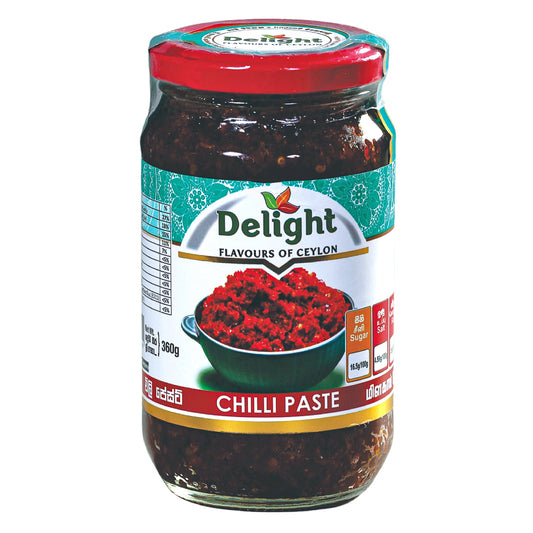 Jar of Delight Chilli Paste on a white background
